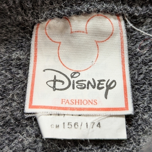 Vintage Disney Disneyland Paris grey wool blend Mickey Mouse sweater 14/16 - Picture 10 of 11